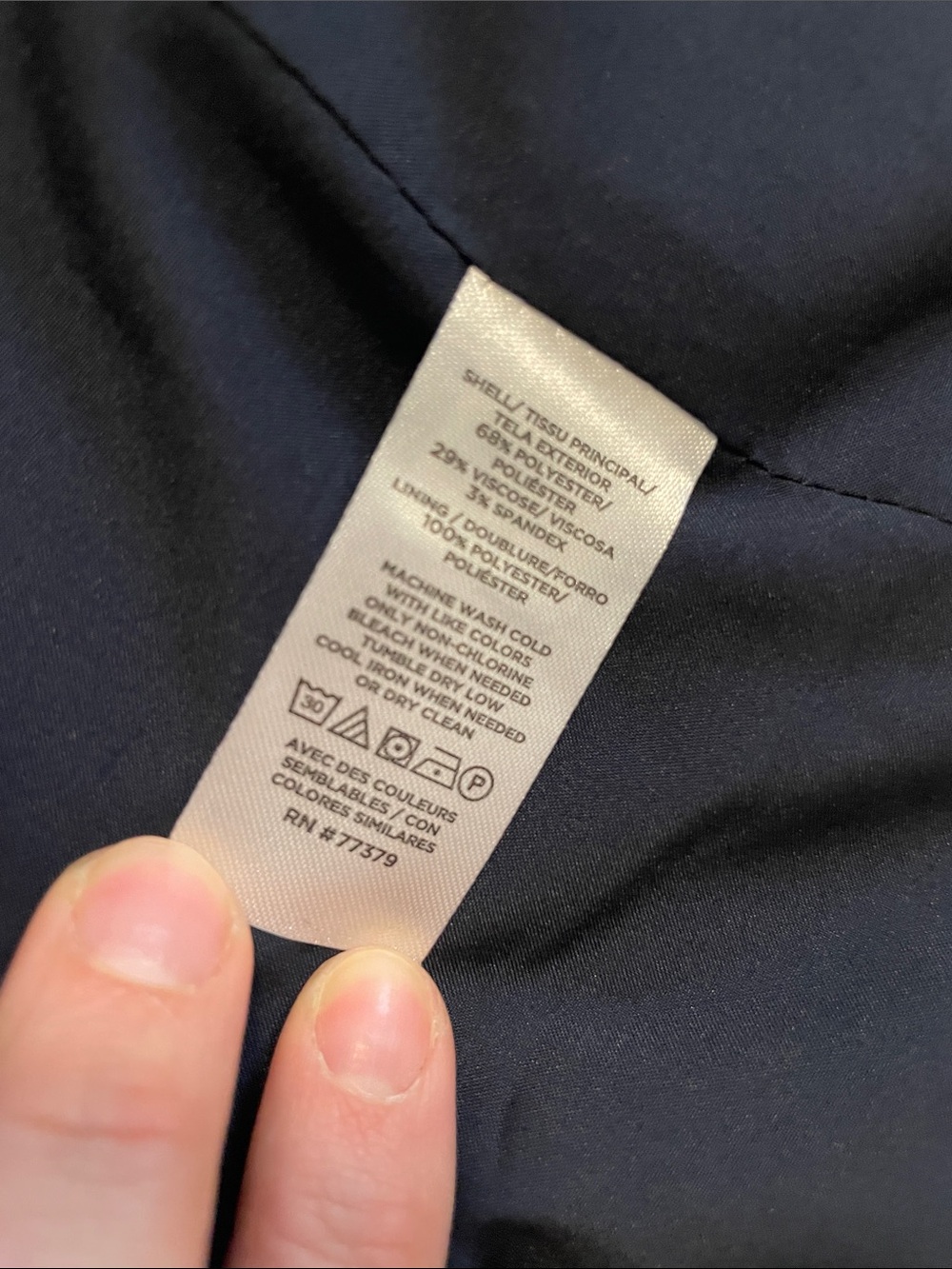 Ann Taylor Collarless Navy Blazer in Seasonless Stretch size 4 - Picture 7 of 8